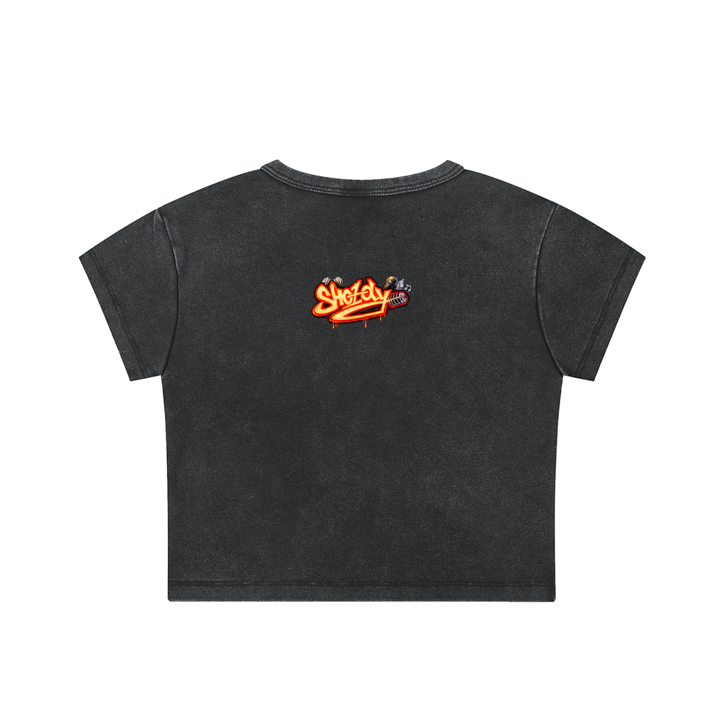 Snow Washed Crop Top
