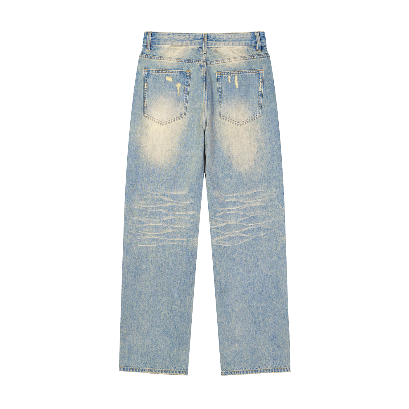 Shotdy Fade Raw Hem Denim Jeans