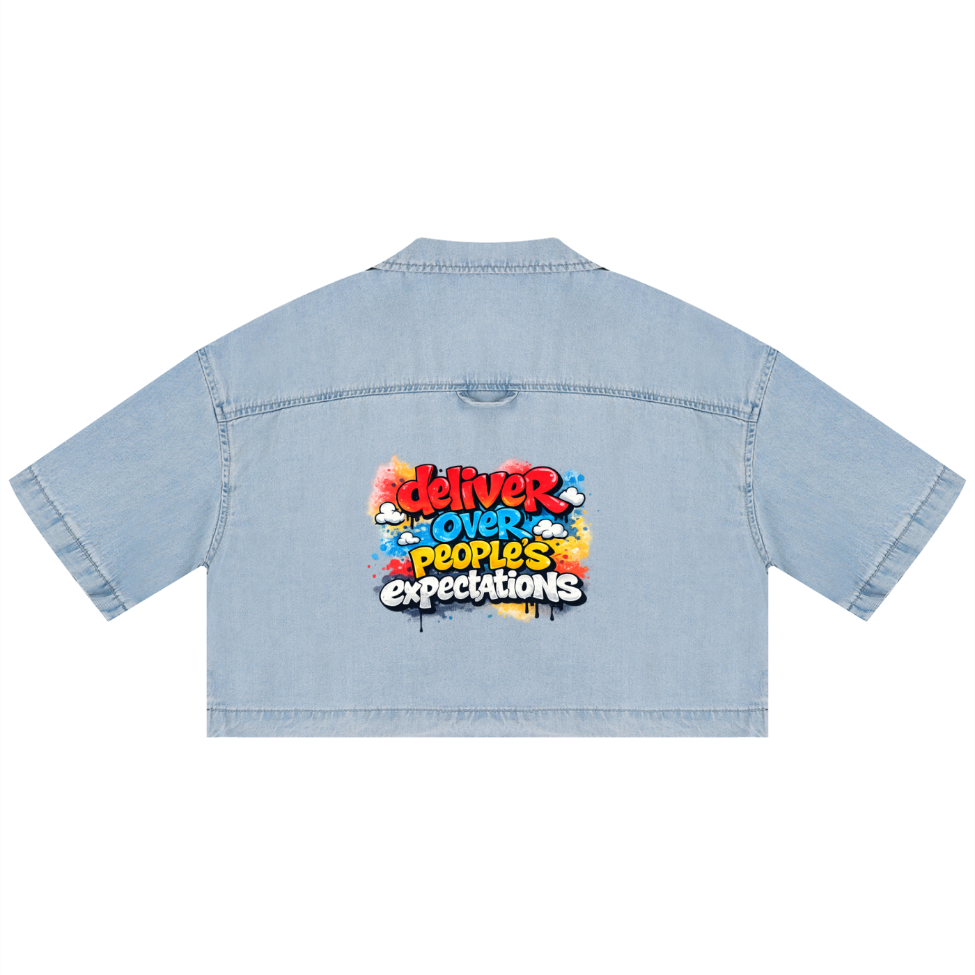 Dopeland Wash Boxy Cropped Shirt