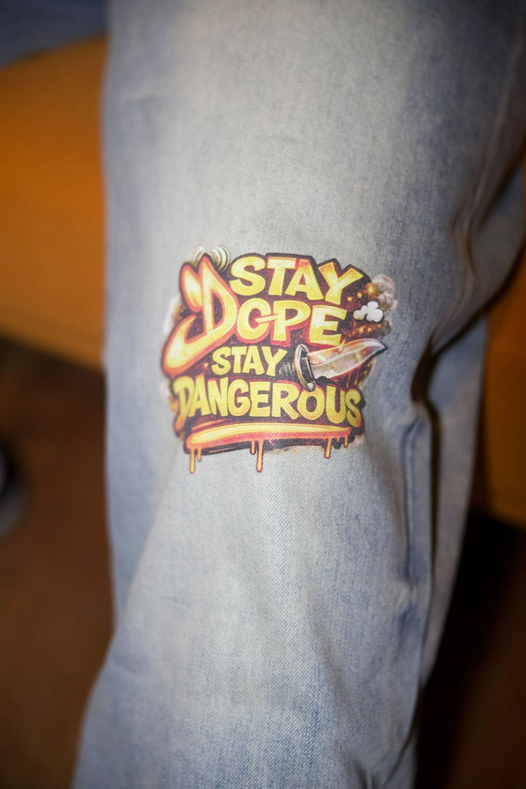 Shotdy Fade Raw Hem Denim Jeans