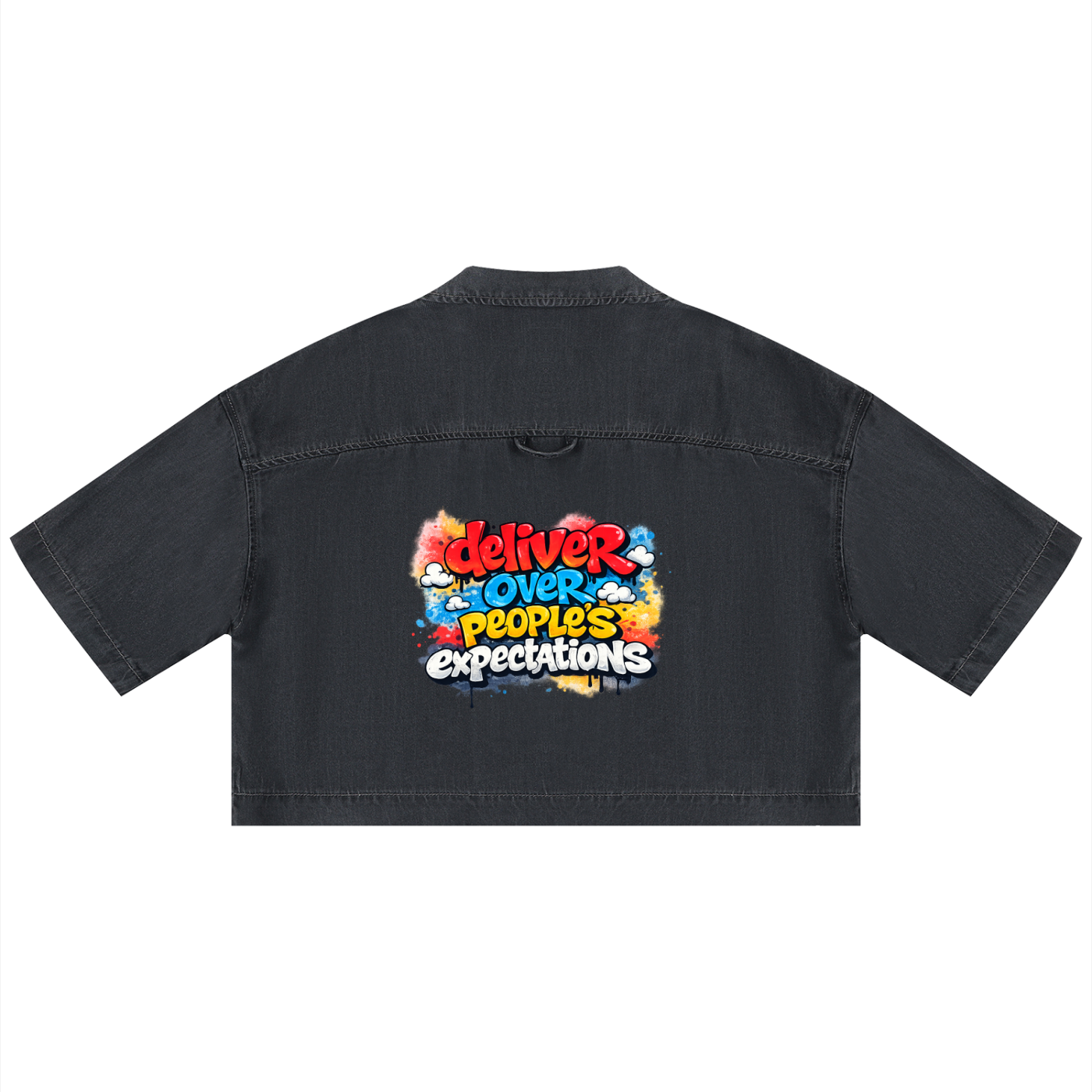 Dopeland Wash Boxy Cropped Shirt