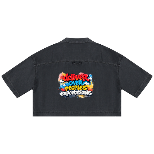 Dopeland Wash Boxy Cropped Shirt